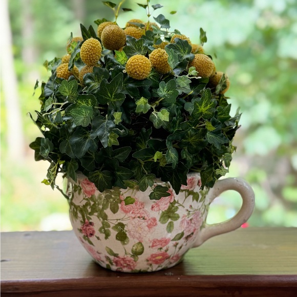 Vintage Pottery Ceramic Hand-painted  Vase Planter - Picture 6 of 11